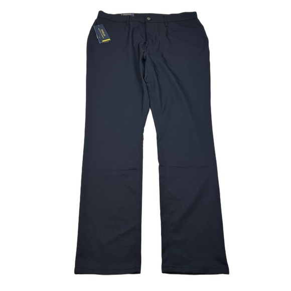 Polo Ralph Lauren Performance Chino Pants Mens 34x32 Navy‎ Blue Slim-Fit NEW - Picture 1 of 10